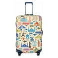 thumbnail image 1 of Vsdgher Famous Places Print Luggage Cover Washable Suitcase Cover Protector Anti-scratch Suitcase cover Fits 18-32 Inch Luggage, 1 of 8