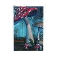 thumbnail image 1 of Vsdgher Fantasy Mushrooms Print Golf Towel Golf Gift for Men and Women Golf Towel with Carabiner Clip to Quickly Remove Sand, Mud, Dirt and Sweat, 1 of 8