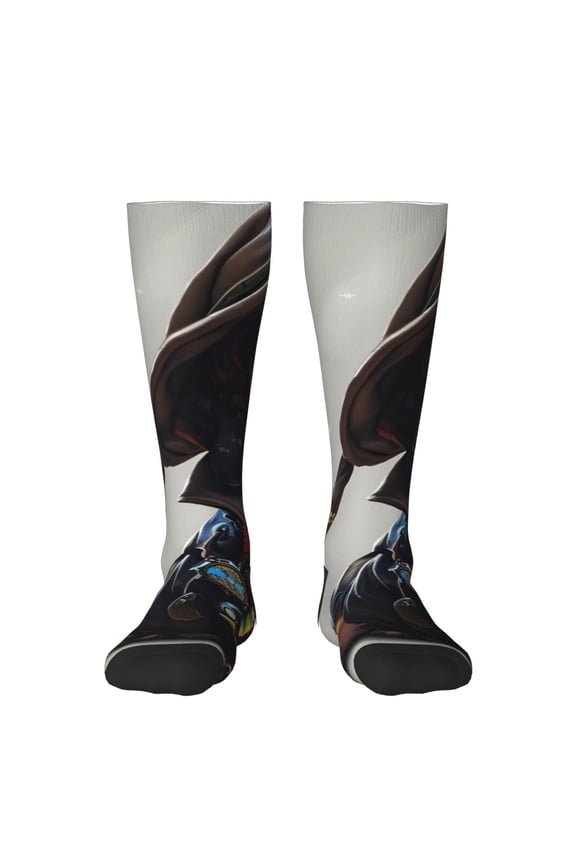 Fantasy Wizard Dog Art Knee Socks, High Socks Long Stretchy Sock Women Knee High Stocking, Long Socks for Women