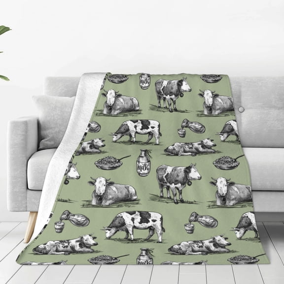 Vsdgher Farm Cows Ultra-Soft Micro flannel Blanket Throw Blankets for Couch Sofa, Bed (4 sizes)-40"x30"
