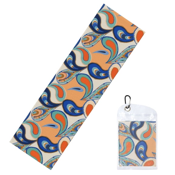 Vsdgher Fashionable Paisley Cooling Towel (40"x12"), Soft Breathable Chilly Towel, Ice Towel, Microfiber Towel for Sport, Workout & More Activities