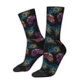 thumbnail image 1 of Vsdgher Feathers And Butterflies Crew Socks for Men & Women, Breathable Casual Athletic Ankle Socks, 1 of 6