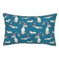 thumbnail image 1 of Vsdgher Festive Dachshund Fun Pillow Cases, Pillow Covers - suit sofa or office-14"x20", 1 of 6
