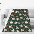 thumbnail image 1 of Vsdgher Festive Forest Friends Ultra-Soft Micro flannel Blanket Throw Blankets for Couch Sofa, Bed (4 sizes)-50"x40", 1 of 7