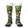 thumbnail image 1 of Vsdgher Fishing Gnome Print Thigh High Socks Extra Long Stretchy Sock Women Over Knee High Opaque Stocking Daily Wear, 1 of 5