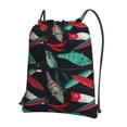 thumbnail image 1 of Vsdgher Fishing Lure Drawstring Backpack Water Resistant String Bag Sports Sackpack Gym Sack for Men Women, 1 of 6