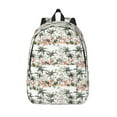 thumbnail image 1 of Vsdgher Flamingo Palm Trees Print Canvas Backpack Travel Rucksack Unisex Knapsack 15.7/17.7Inch Laptop Backpack for Work,College -Medium, 1 of 5