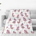 thumbnail image 1 of Vsdgher Flamingos Tribal Ultra-Soft Micro flannel Blanket Throw Blankets for Couch Sofa, Bed (4 sizes)-40"x30", 1 of 7