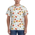thumbnail image 1 of Vsdgher Floral Strawberr Print Men's Dry Fit Mesh Athletic Shirts Moisture Wicking Tennis T-Shirt Tops, 1 of 9