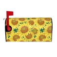 thumbnail image 1 of Vsdgher Floral Sunflowers Mailbox Cover Magnetic Mailbox Wraps Post Letter Box Cover for Garden Yard Home Decor 2 Sizes-25.5x21 in, 1 of 8