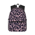 thumbnail image 1 of Vsdgher Flower Print Unisex Large Capacity Bookbag Schoolbag Casual Daypack for High School/College/Teens/Travel/Work, 1 of 8
