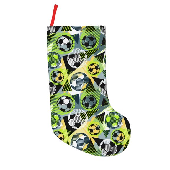 Vsdgher Football Doodle Christmas Stockings 18 inch Large Kids Stocking Bags Hanging Socks for Christmas Decor Decorations