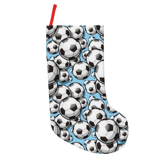 Vsdgher Football Soccer Ball Christmas Stockings 18 inch Large Kids Stocking Bags Hanging Socks for Christmas Decor Decorations