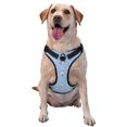 thumbnail image 1 of Vsdgher French Bulldog Head Pattern Dog Harness,No Pull Pet Harness with Soft Padded Handle,Adjustable Reflective Vest with 2 Buckles,4 Slide Buckles,S-XL Large, 1 of 5