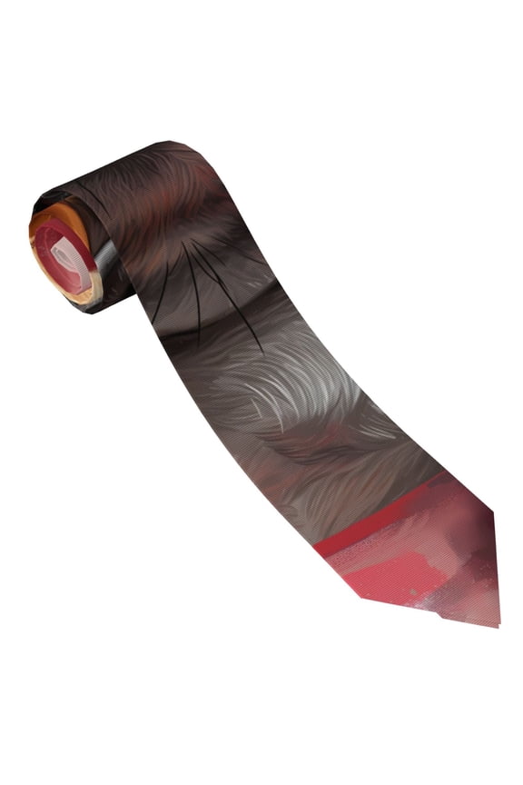 French Bulldog In Sunglasses Print Ties for Men 4.7" Formal Necktie Wedding Accessory Men's Business Ties for Wedding Bussiness Work