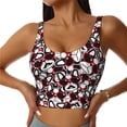 thumbnail image 1 of Vsdgher French Bulldog1 Print Women Sleeveless Athletic Tank Top Built-in Bra Camisole Sports Vest for Yoga Running Fitness Exercise with Removable Pads, 1 of 8