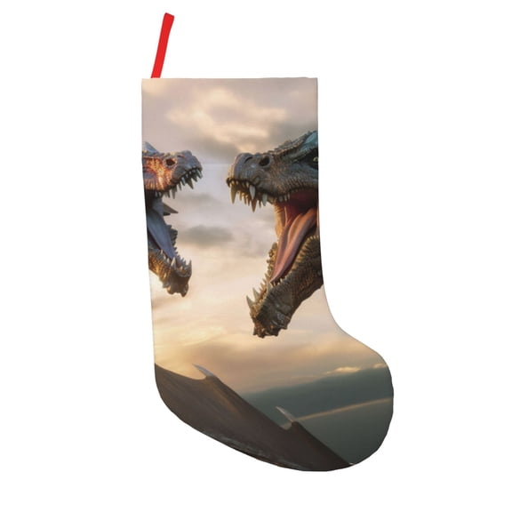 Vsdgher Friendship Dragon Christmas Stockings 18 inch Large Kids Stocking Bags Hanging Socks for Christmas Decor Decorations