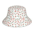 thumbnail image 1 of Vsdgher Fruit Print Bucket Hat for Men&Women Bucket Hat Reversible Summer Double-Side-Wear Travel Gardening, Beach, Camping, Hiking, Fishing Cap, 1 of 5