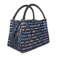 thumbnail image 1 of Vsdgher Function Source Code Print Insulated Reusable Bags with Sturdy Zipper and Handles, Foldable Totes for Hot or Cold Food Bring or Delivery, 1 of 8