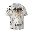 thumbnail image 1 of Vsdgher Funny Animals Series Print Men's Wrinkle Free Untucked Cuban Shirt Business Casual Button Down Shirts Short Sleeve Shirt, 1 of 7