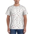 thumbnail image 1 of Vsdgher Funny Chicken Print Men's Dry Fit Mesh Athletic Shirts Moisture Wicking Tennis T-Shirt Tops, 1 of 9