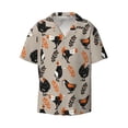 thumbnail image 1 of Vsdgher Funny Chicken Print Men's Wrinkle Free Untucked Cuban Shirt Business Casual Button Down Shirts Short Sleeve Shirt, 1 of 7