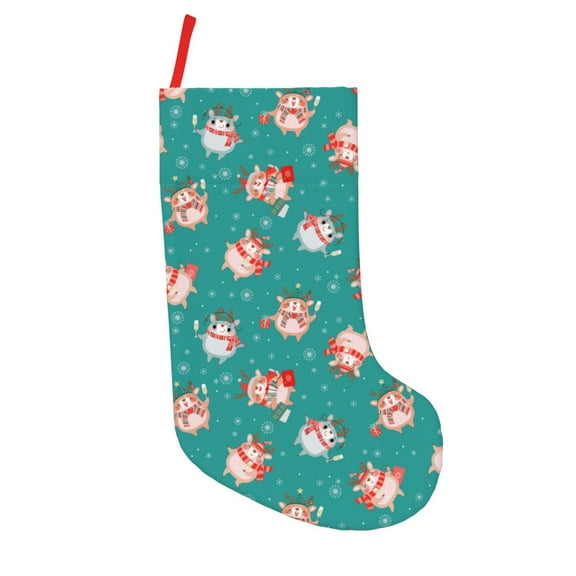 Vsdgher Funny Christmas Deer Christmas Stockings 18 inch Large Kids Stocking Bags Hanging Socks for Christmas Decor Decorations