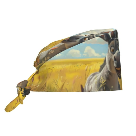 Vsdgher Funny Countryside Donkey Men Women Adjustable Cap Working Hat Tie Back Cap, Work Cap