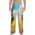 thumbnail image 1 of Vsdgher Funny Countryside Donkey Print Mens Pajama Pants Sleep & Lounge Pants, PJ Bottoms With elastic waistb and Pockets, 1 of 5