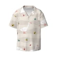 thumbnail image 1 of Vsdgher Funny Goose1 Print Men's Wrinkle Free Untucked Cuban Shirt Business Casual Button Down Shirts Short Sleeve Shirt, 1 of 7