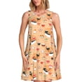 thumbnail image 1 of Vsdgher Funny Sushi Print Summer Dresses for Women Casual U Neck Beach Dress Sleeveless Tank Loose Sundress with Pocket -Small, 1 of 7