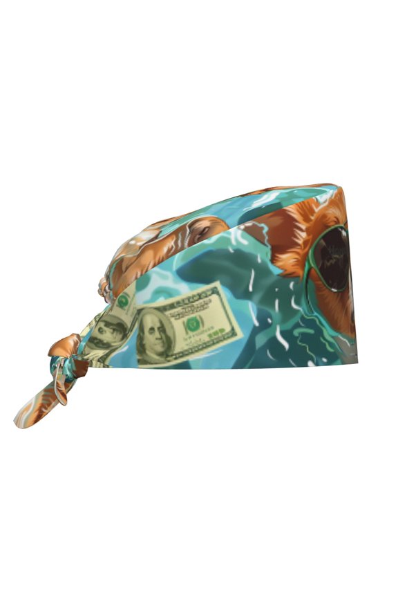 Funny Swimming Chihuahua Men Women Adjustable Cap Working Hat Tie Back Cap, Work Cap