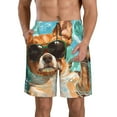 thumbnail image 1 of Vsdgher Funny Swimming Chihuahua Men's Beach Shorts, Surfing shorts, Swim trunks, Quick Dry Swim Trunks for Surfing Beach Fun -Medium, 1 of 6