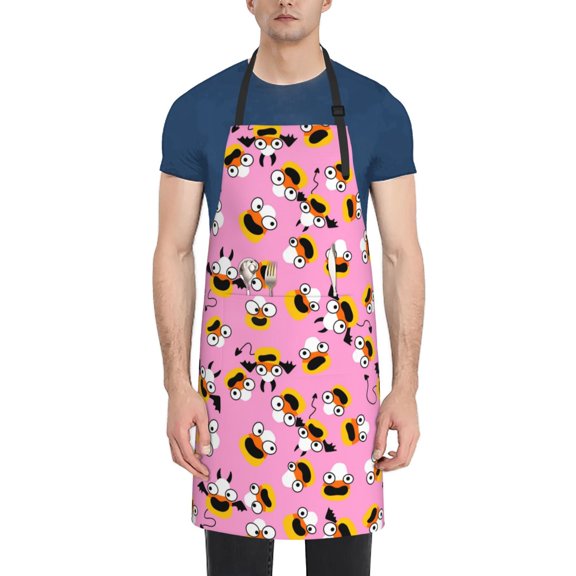 Vsdgher Funny corn spider web A Waterproof Apron with 2 Pockets Kitchen Chef Aprons Bibs for Grooming Cooking Baking Painting Gardening