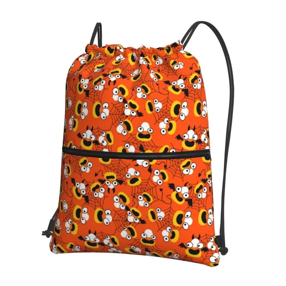 Vsdgher Funny corn spider web Drawstring Backpack Water Resistant String Bag Sports Sackpack Gym Sack for Men Women