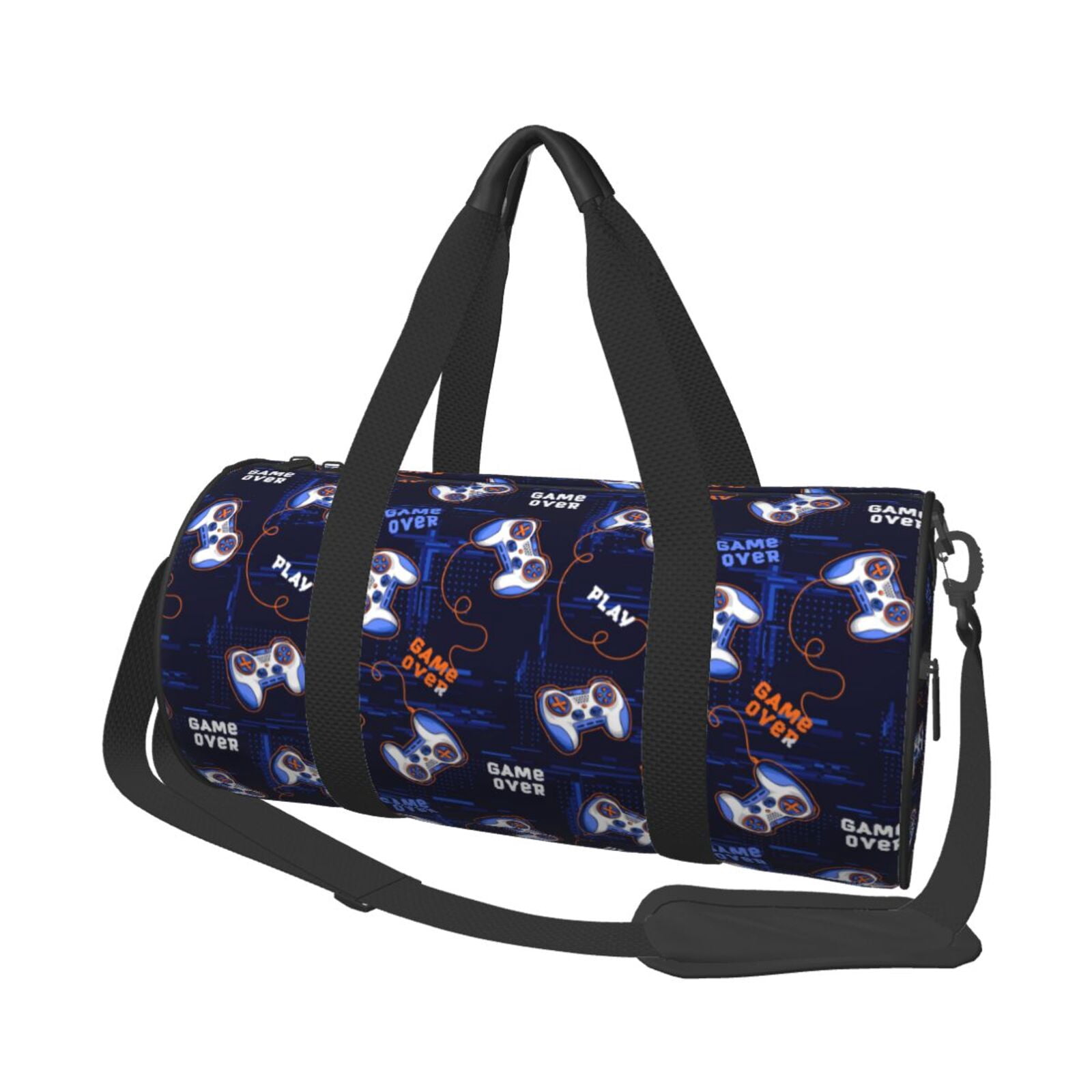 Vsdgher Game Pads 45L Foldable Duffel Bag, Sports Gym Bag,Overnight Bag, Portable Weekender Bag for Airplanes