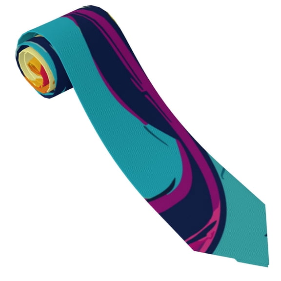 Vsdgher Gaming Print Ties for Men 4.7" Formal Necktie Wedding Accessory Men's Business Ties for Wedding Bussiness Work