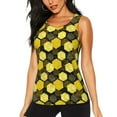 thumbnail image 1 of Vsdgher Geometric Pattern with Bee Print Tank Top Sports Vest Bra for Women Sports ,Performance Stretchy Quick Dry Sports Workout Running Top Vest with Removable Pads, 1 of 8