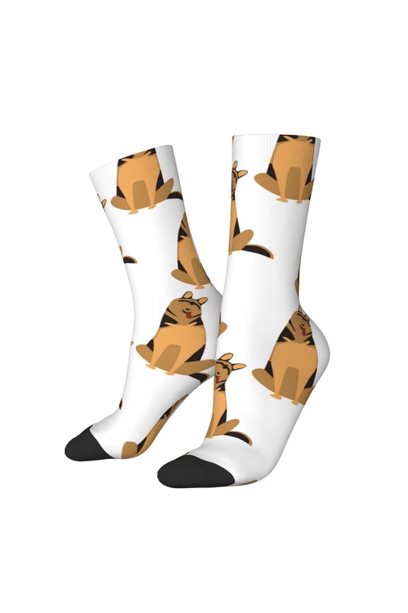 German Shepherd Dog Crew Socks for Men & Women, Breathable Casual Athletic Ankle Socks
