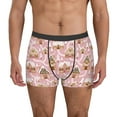 thumbnail image 1 of Vsdgher Gingerbread Houses Pink Wonderland Pattern Men's Boxer Brief Underwear,Soft Funny Underwear for Men-Large, 1 of 5