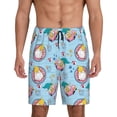 thumbnail image 1 of Vsdgher Gnome Pool Party Print Men's Pajama Shorts Lounge Bottoms Sleep Shorts Elastic Waist Lightweight PJ Shorts with Pockets-X-Large, 1 of 6