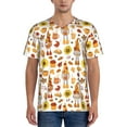 thumbnail image 1 of Vsdgher Gnomes Autumn Harvest Mens T-Shirts Baseball Vintage Fashionable Lightweight Casual Crew Neck Slim Fit with Long Sleeves-XX-Large, 1 of 7