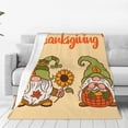 thumbnail image 1 of Vsdgher Gnomes Happy Thanksgiving Ultra-Soft Micro flannel Blanket Throw Blankets for Couch Sofa, Bed (4 sizes)-80"x60", 1 of 7