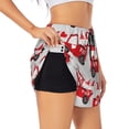 thumbnail image 1 of Vsdgher Gnomes On The Car Athletic Shorts for Women, Women's Running Double Layer Shorts, High Waisted Yoga Shorts, Workout Athletic Shorts-XX-Large, 1 of 7