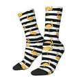 thumbnail image 1 of Vsdgher Gold Flamingo Crew Socks for Men & Women, Breathable Casual Athletic Ankle Socks, 1 of 6