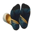 thumbnail image 1 of Vsdgher Golden Blue Leaf Design Unisex Crew Socks Lightweight Breathable Ventilation Ankle Socks, Mid-calf socks for Daily, 1 of 7