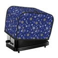 thumbnail image 1 of Vsdgher Golden Snowflakes Royal Blue 2 Slice Toaster Cover, Appliance Covers Toaster Cover Fits for Most Standard 2 slice Toasters, 1 of 7