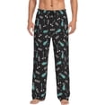 thumbnail image 1 of Vsdgher Golf Bags And Balls Print Mens Pajama Pants Sleep & Lounge Pants, PJ Bottoms With elastic waistb and Pockets, 1 of 5
