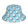 thumbnail image 1 of Vsdgher Golf Balls 1 Print Bucket Hat for Men&Women Bucket Hat Reversible Summer Double-Side-Wear Travel Gardening, Beach, Camping, Hiking, Fishing Cap, 1 of 5