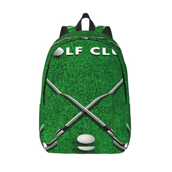 Vsdgher Golf Sport Club Print Canvas Backpack Travel Rucksack Unisex Knapsack 15.7/17.7Inch Laptop Backpack for Work,College -Medium